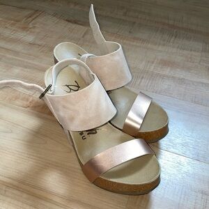 NUDE STRAPPY HIGH HEEL SANDALS
